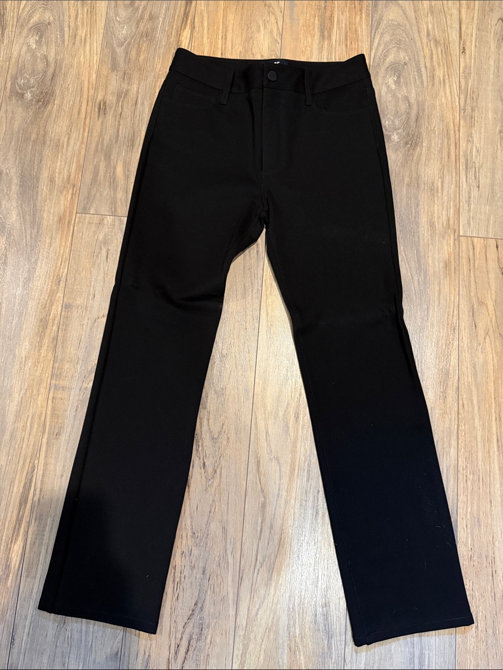 PAIGE Black Women's Straight-Leg Pants